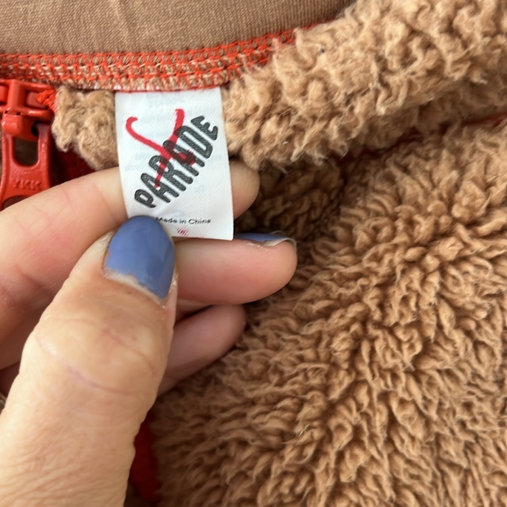Parade Teddy Mini Skirt, Size Small, Bear Tan Color With Pockets! — image 4 of 6